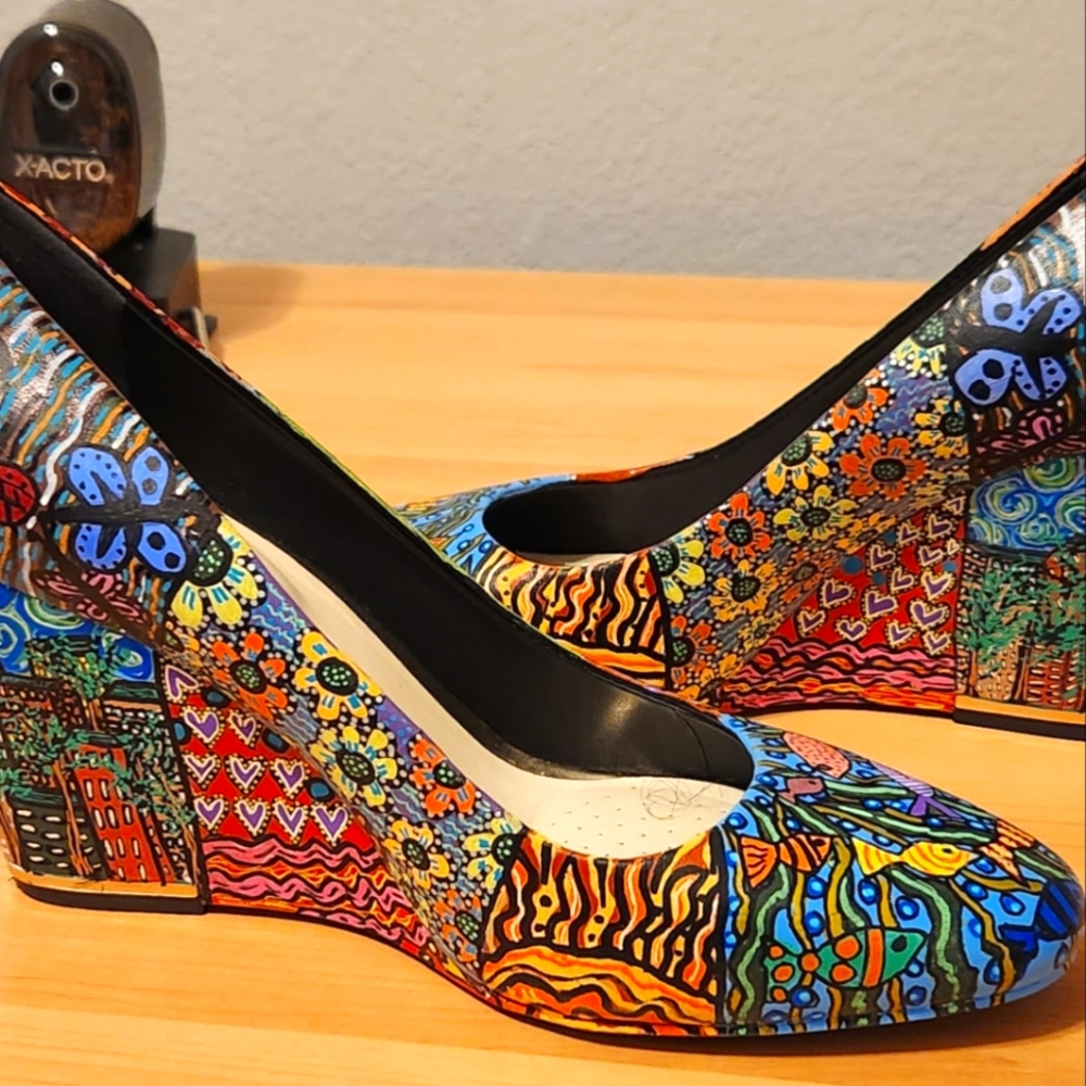 Custom Handpainted Wedges - Picture 8 of 11